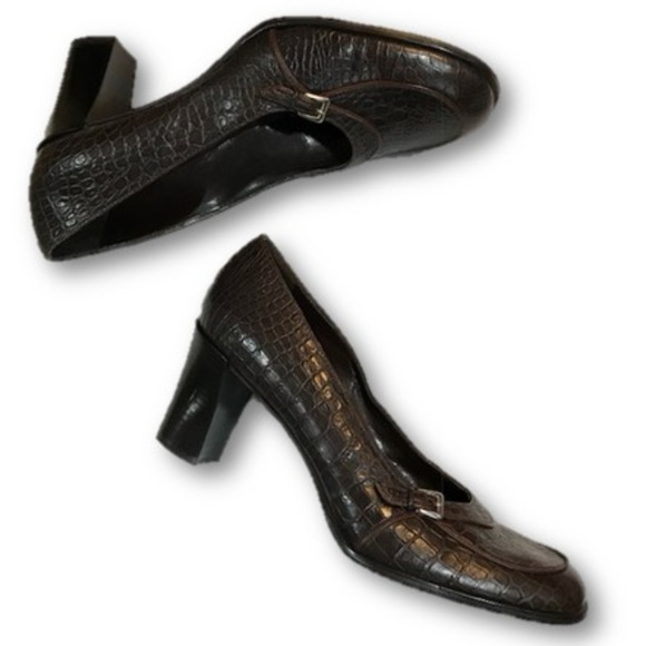 franco sarto heeled loafers